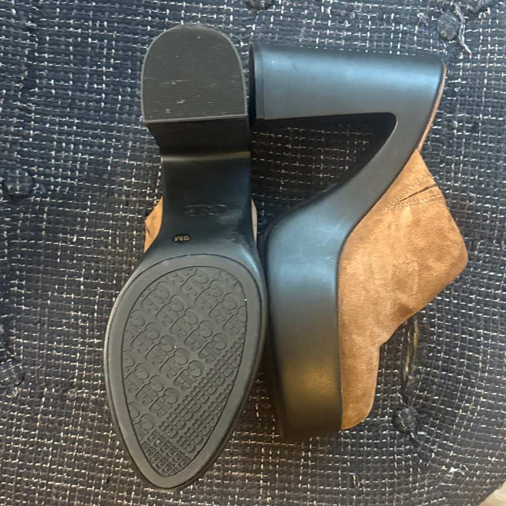 Brown Suede Platform Mules - image 3